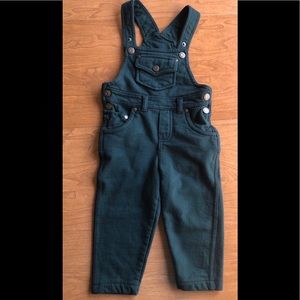 12-18 mo Green warm overalls
